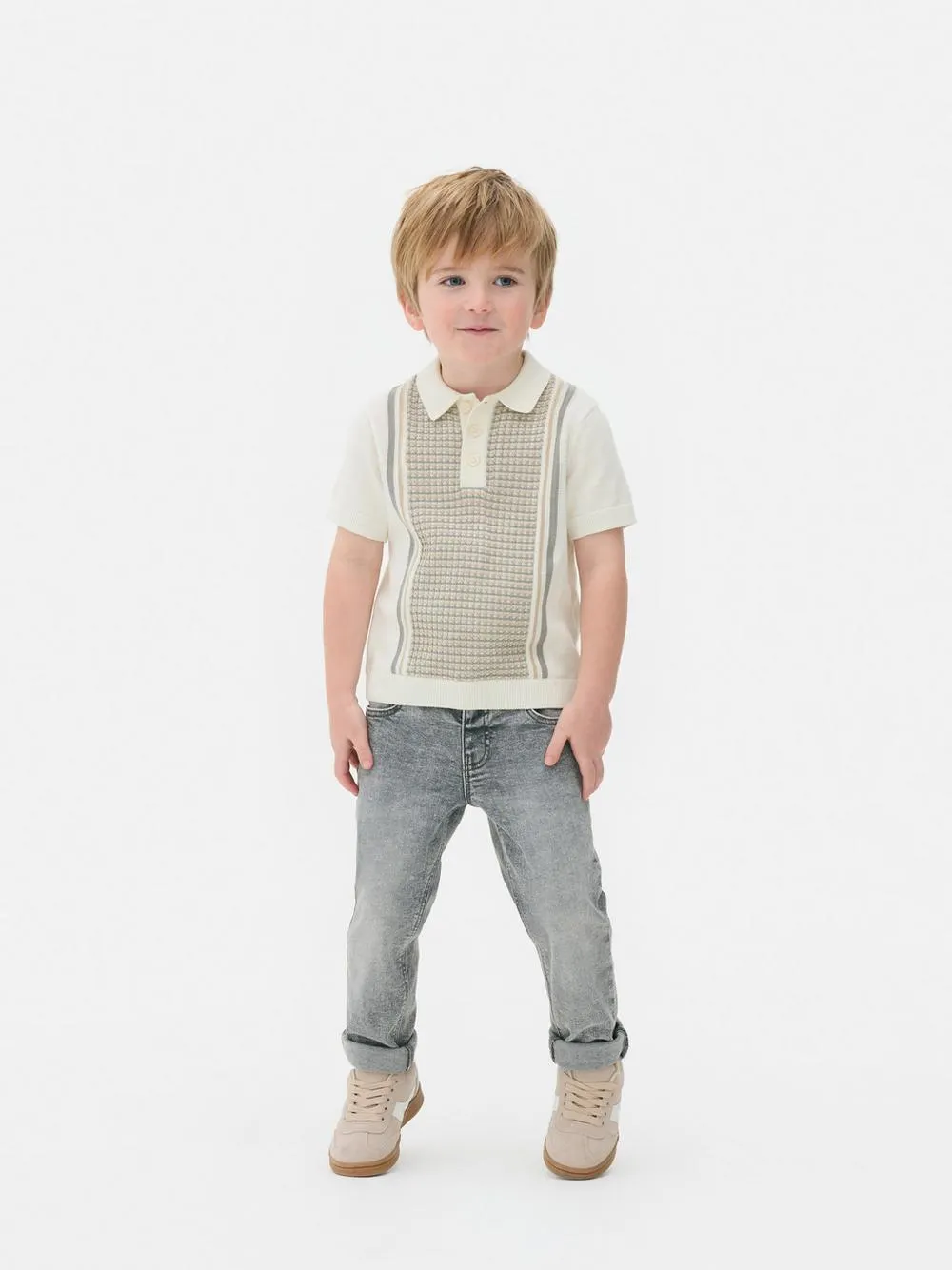 Polo de punto de manga corta