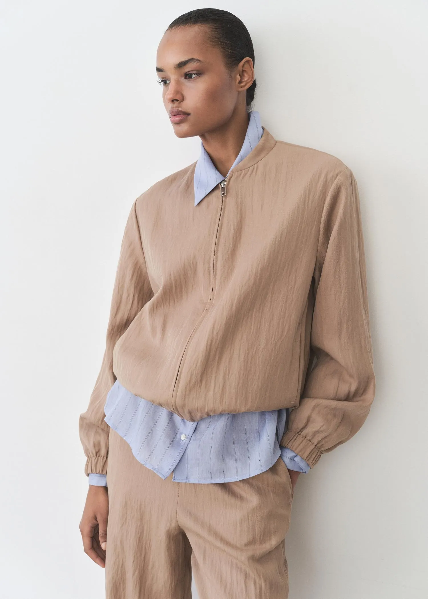 Chaqueta bomber lyocell