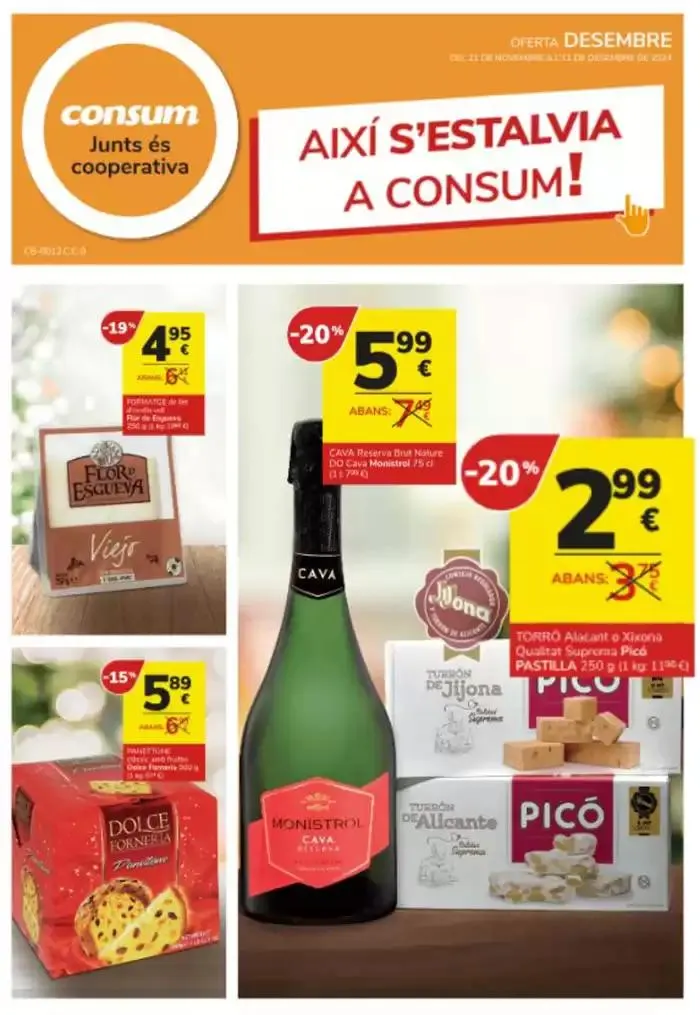 Catálogo de AIXÍ S’ESTALVIA EN CONSUM! 21 de noviembre al 11 de diciembre 2024 - Página 1