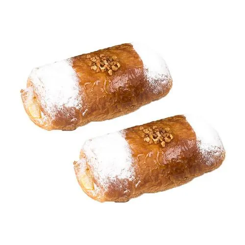 Napolitana rellena de crema, 2 uds, 165g.