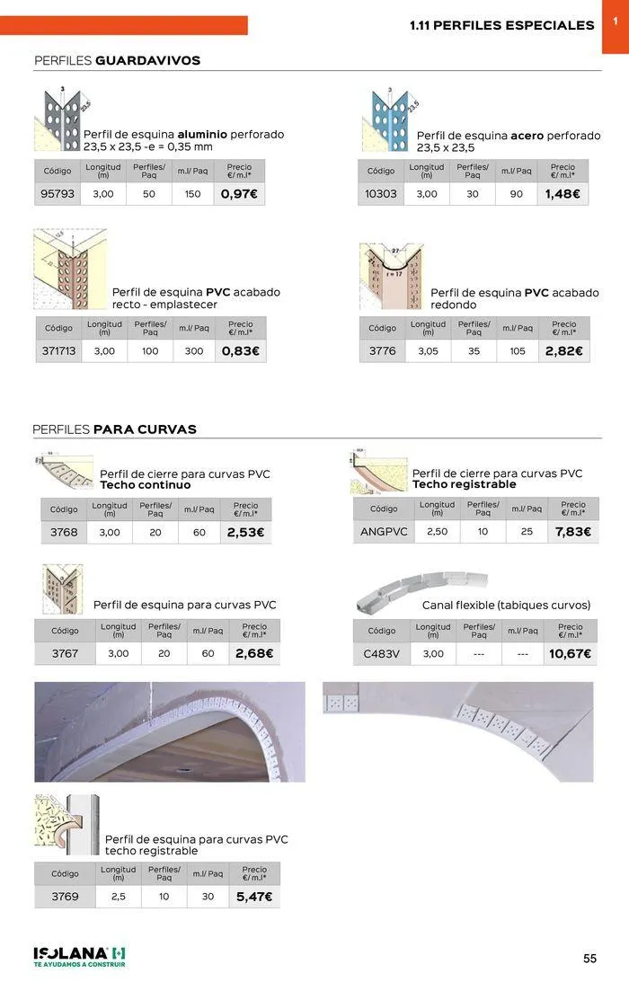 Catálogo de PLACA DE YESO LAMINADO – TARIFA ISOLANA 2024 18 de septiembre al 30 de septiembre 2024 - Página 50