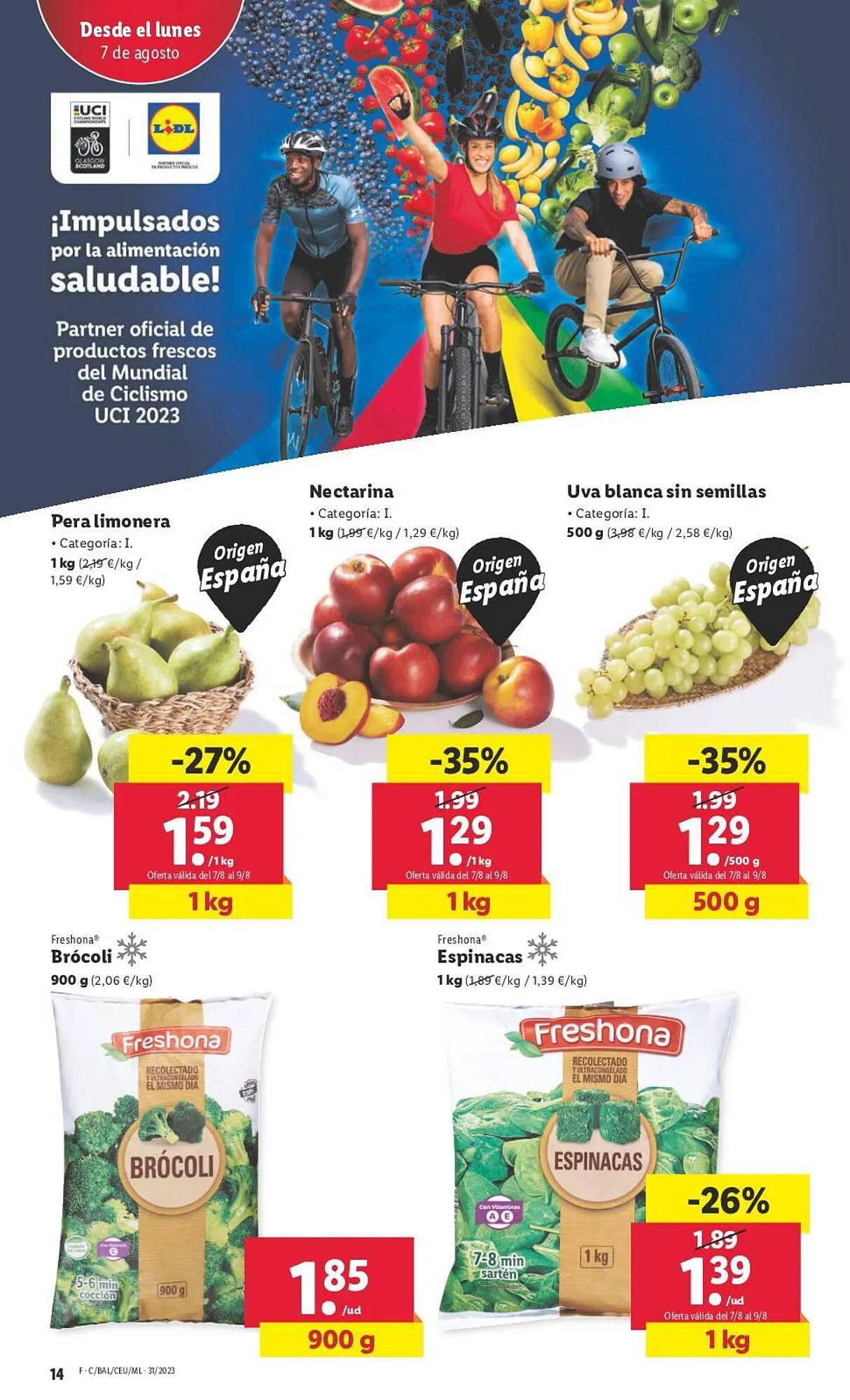 Catálogo de Folleto Lidl 3 de agosto al 9 de agosto 2023 - Página 14