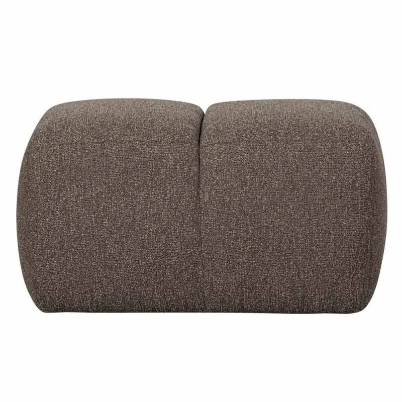 Mojo bouclé pouf marbled brown, 84cm
