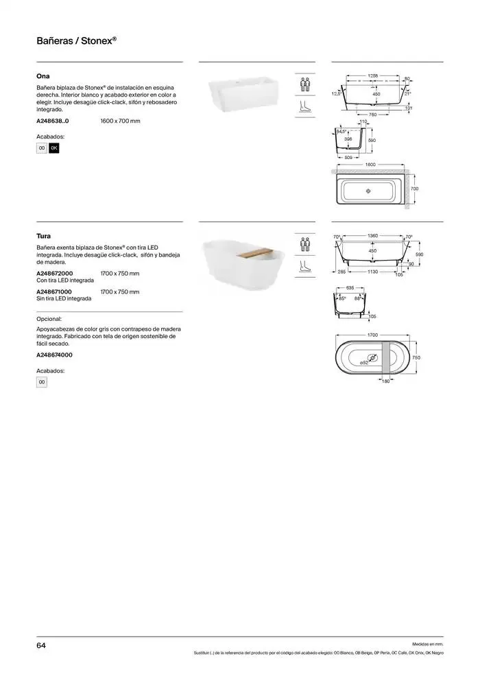 Catálogo de Platos de Ducha, Bañeras y Mamparas 9 de enero al 31 de diciembre 2025 - Página 66