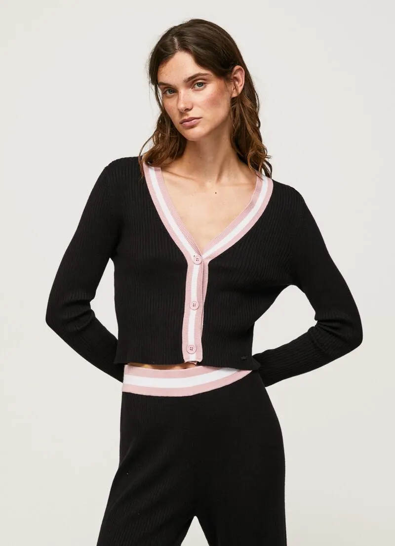 CARDIGAN CANALE CUELLO PICO