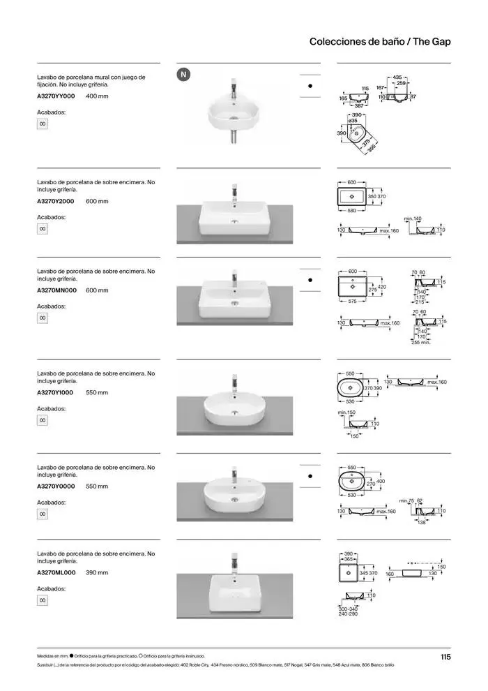 Catálogo de Colecciones de Baño, Muebles y Accesorios 9 de enero al 31 de diciembre 2025 - Página 117