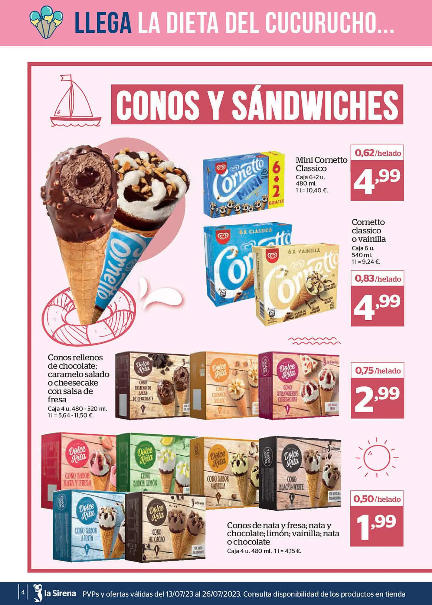 Catálogo de Folleto La Sirena 13 de julio al 26 de julio 2023 - Página 4
