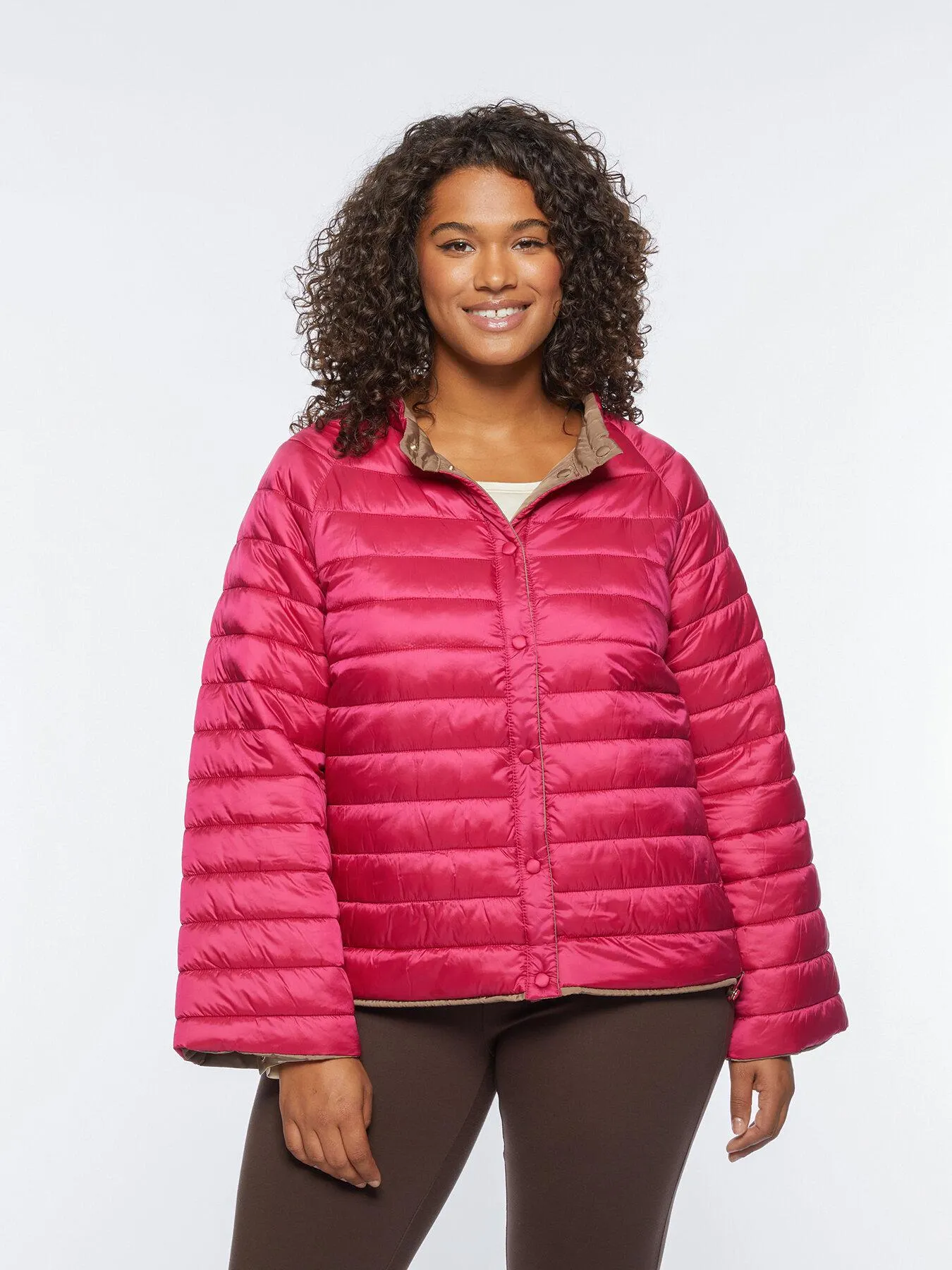 Plumífero reversible de dos colores