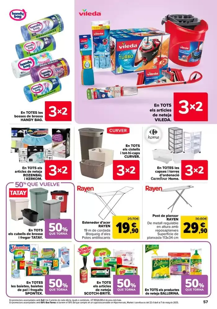 Catálogo de 50% QUE VUELVE + 3x2 10 de abril al 21 de abril 2025 - Página 57