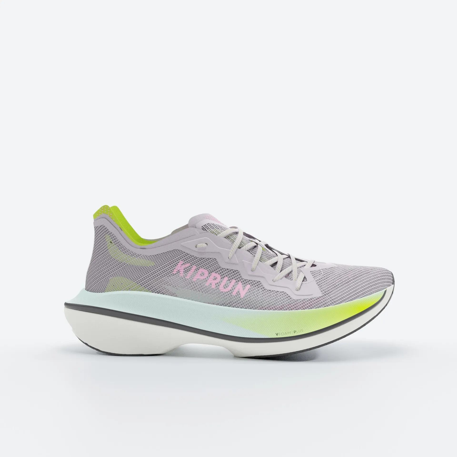 Zapatillas Running con Placa de Carbono Mujer Kiprun KD900X LD2 Violeta Amarillo