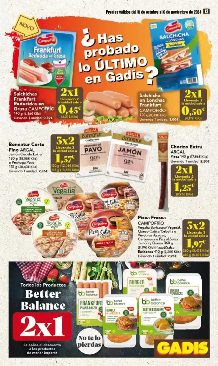 Catálogo de Catálogo Gadis Galicia 31 de octubre al 6 de noviembre 2024 - Página 13