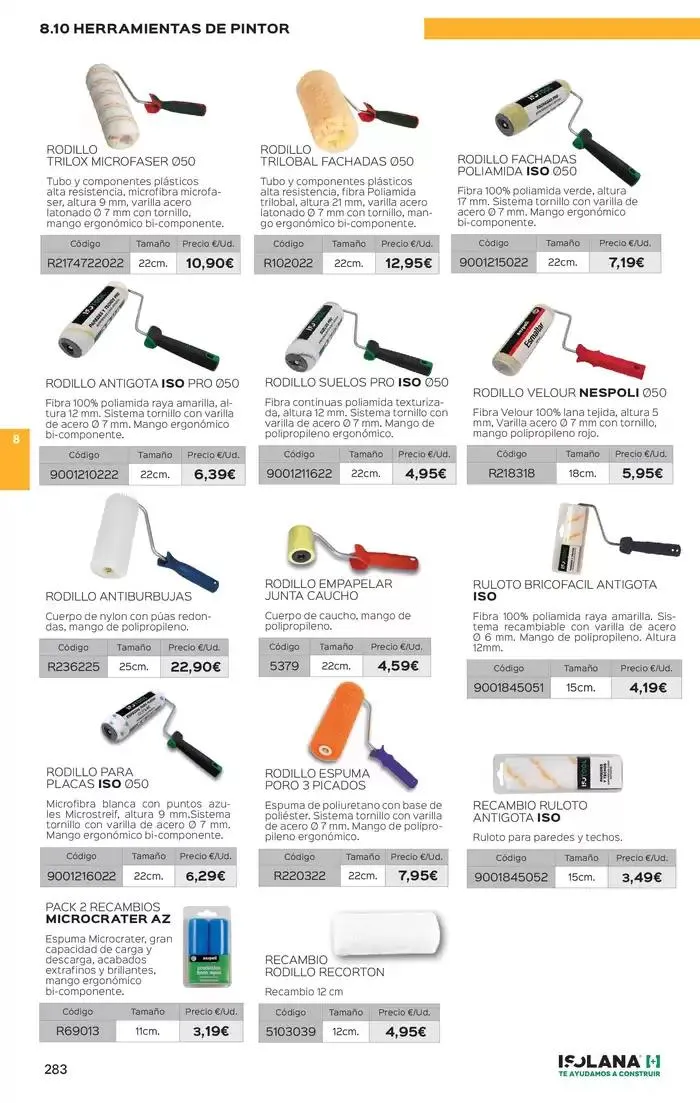 Catálogo de PINTURAS – TARIFA ISOLANA 1 de marzo al 31 de diciembre 2025 - Página 17
