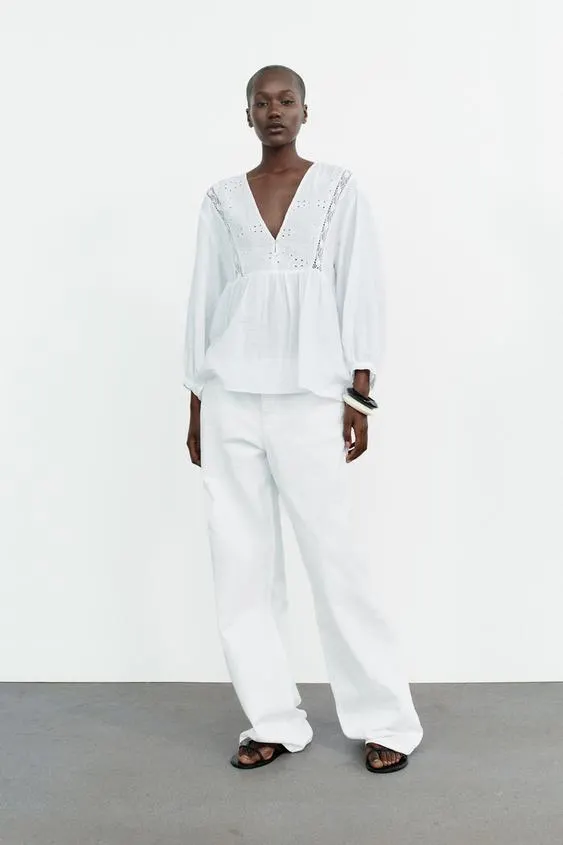 CAMISA BORDADOS ENTREDOSES