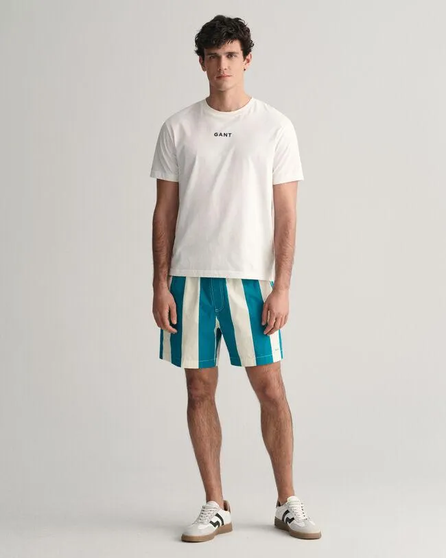 Pantalones cortos de rayas con cordón ajustable