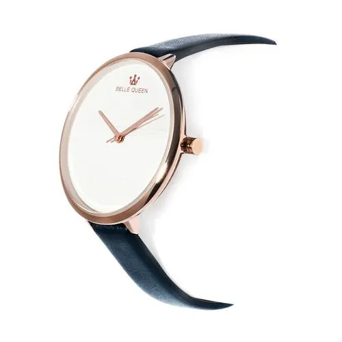 Reloj correa fina azul marino mujer