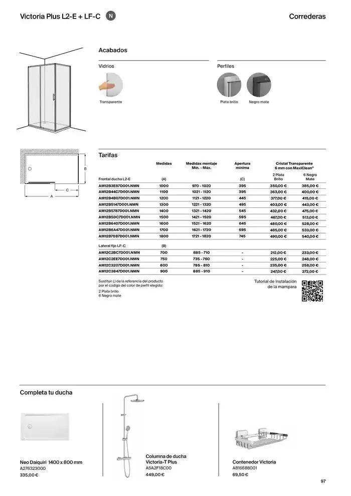 Catálogo de Mamparas de Baño 9 de enero al 31 de diciembre 2025 - Página 99