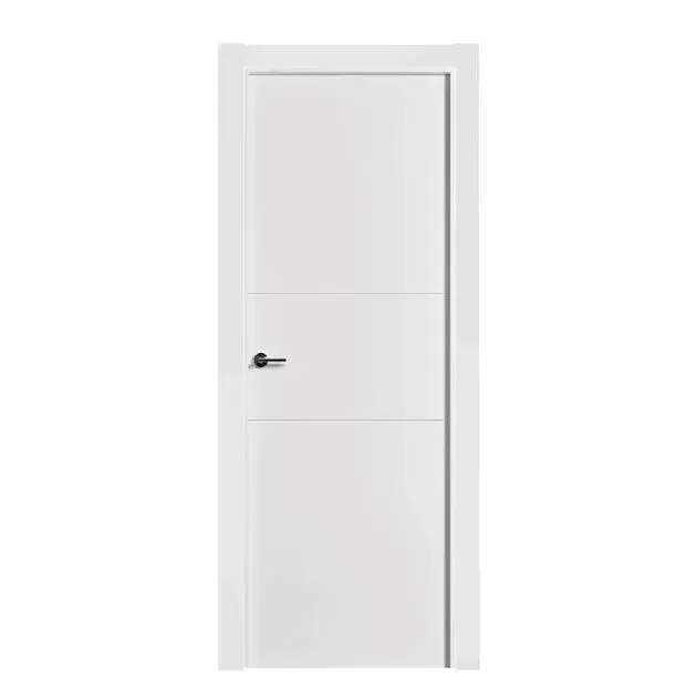 Puerta de interior lacada Aldan blanca 62,5cm derecha con tapajuntas 7mm