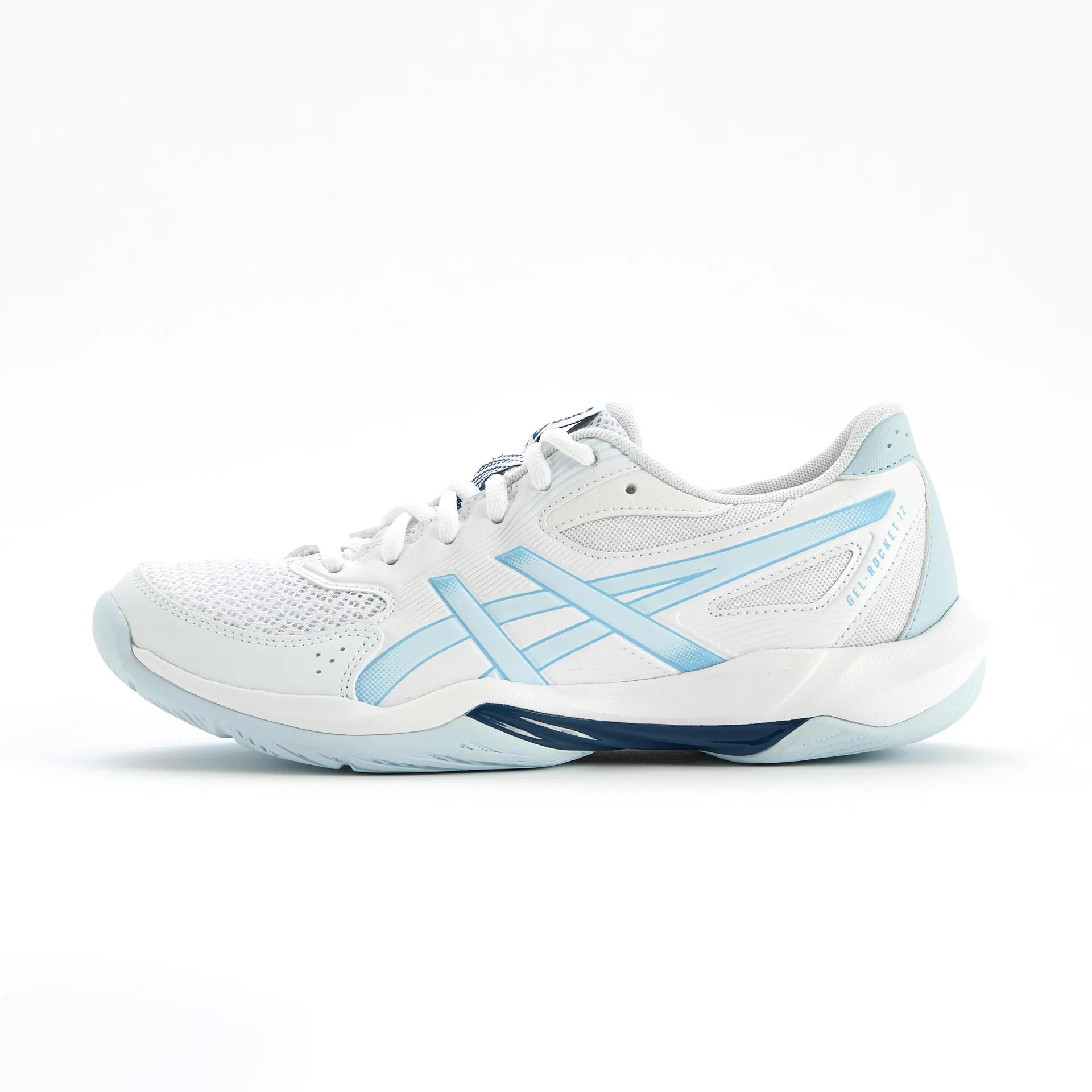 Zapatillas multideporte de interior Mujer, Gel Rocket 12 azul blanco