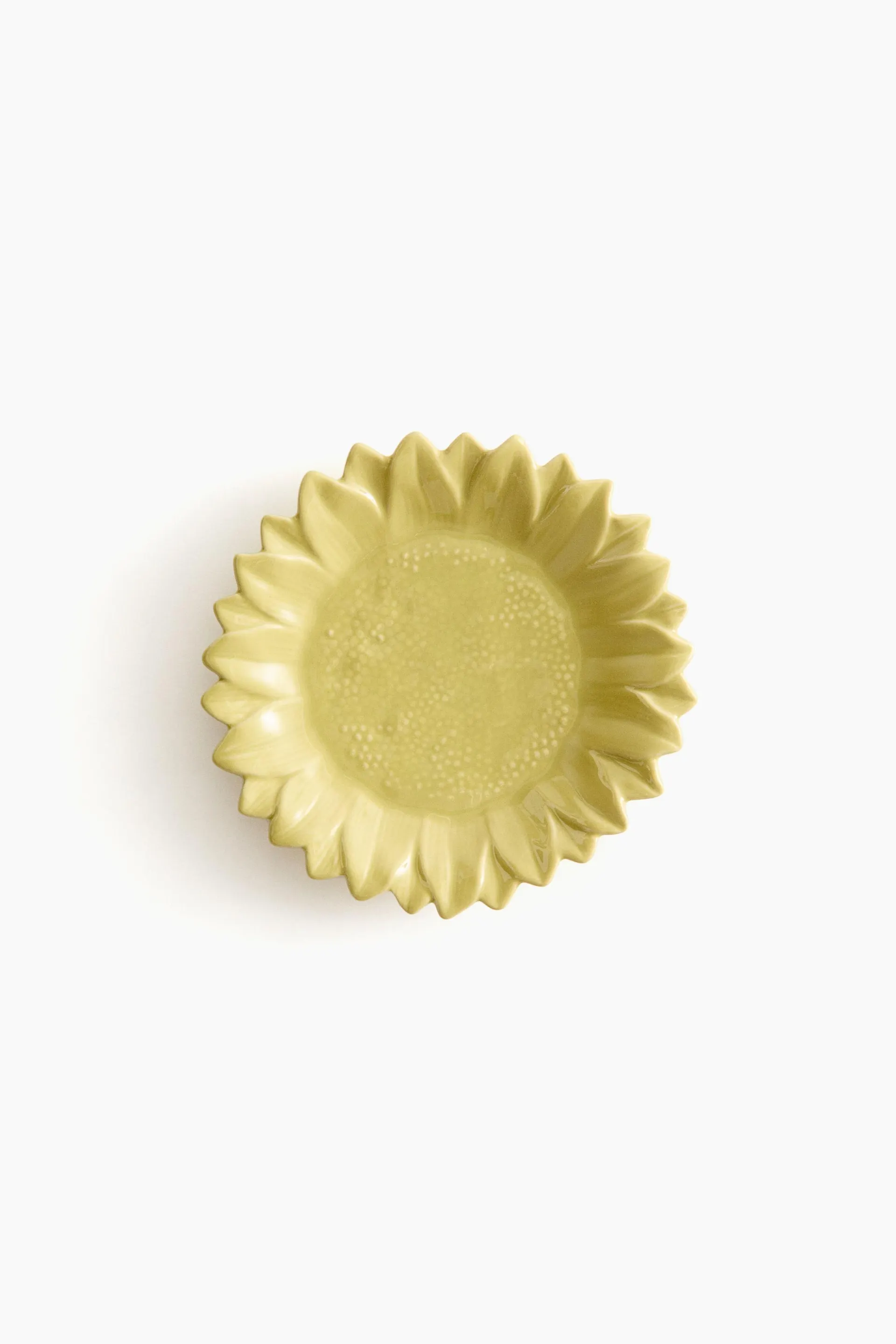Plato mediano en forma de girasol