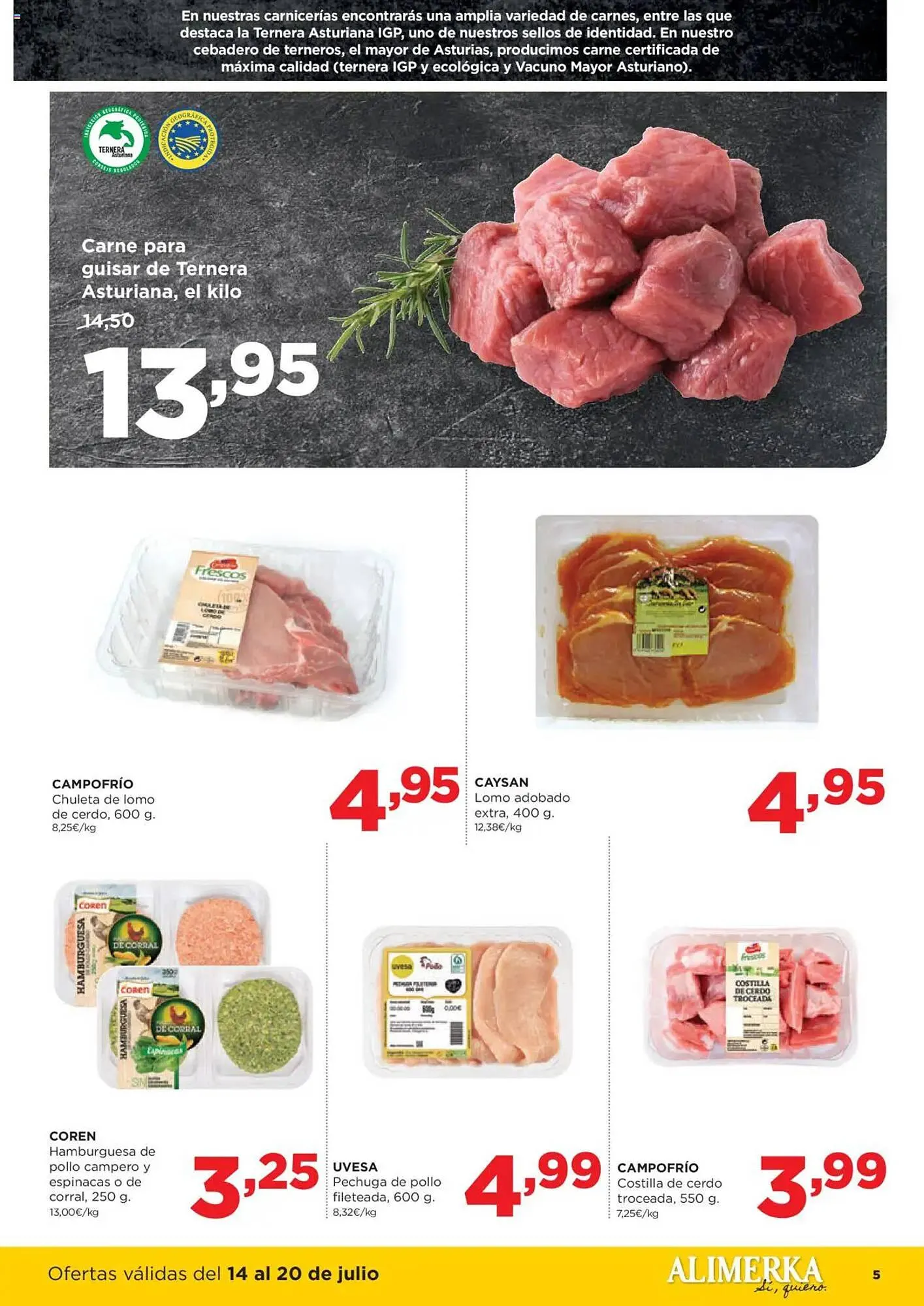 Catálogo de Folleto Alimerka 14 de julio al 20 de julio 2025 - Página 5