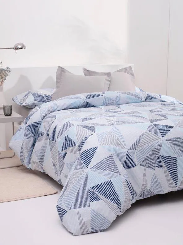 Juego nórdico 2 piezas estampado geométrico