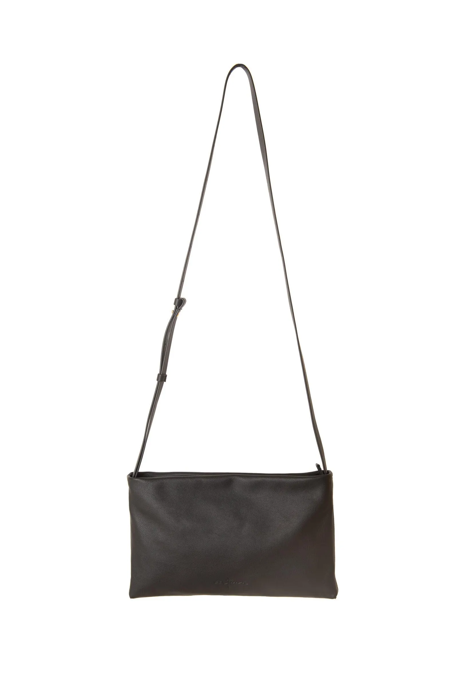 Myla, bolso bandolera en cuero negro