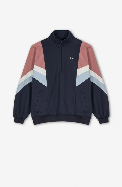 Nashville Sweatshirt Navy/Soft Burgundy/Ivory