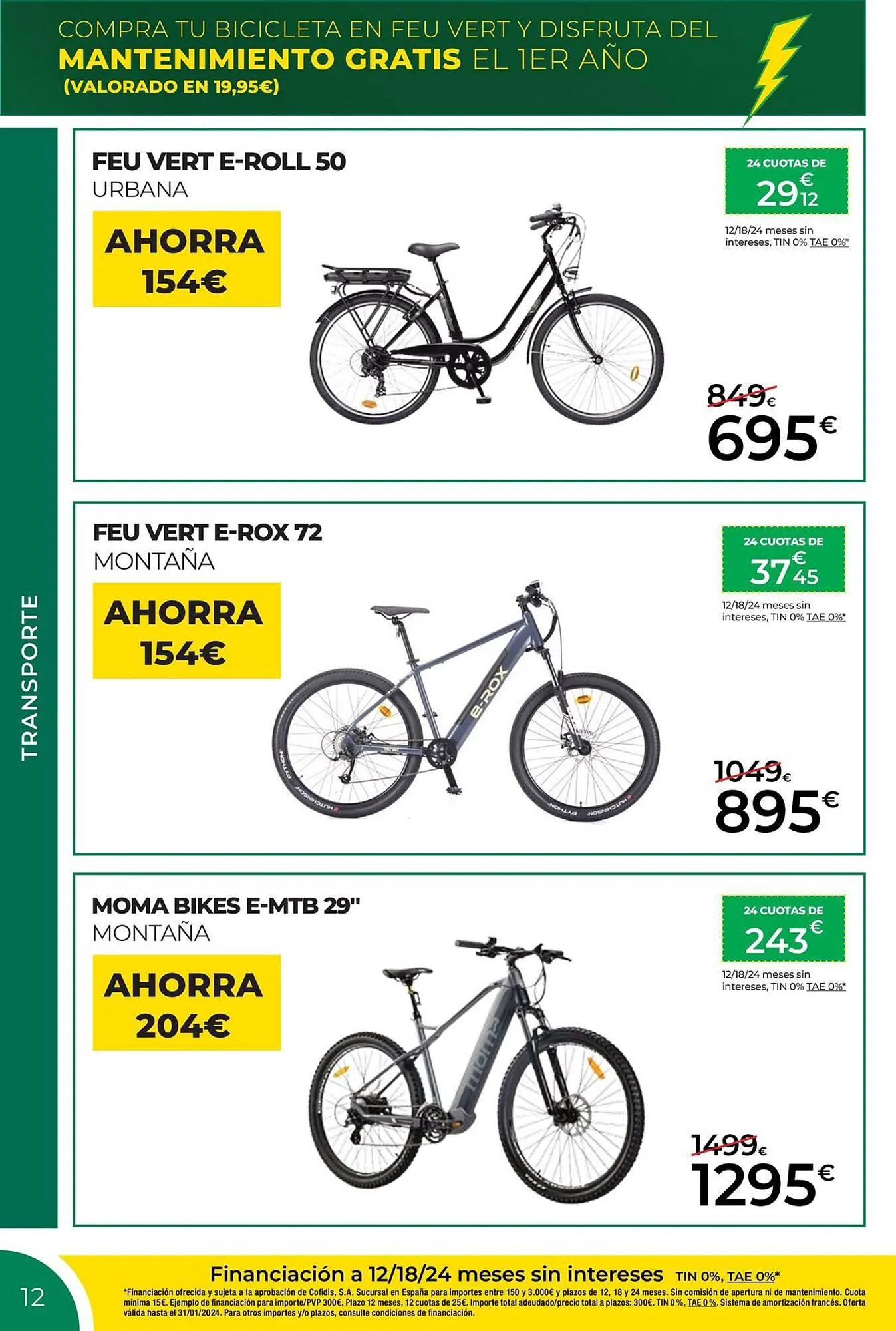 Catálogo de Folleto Feu Vert 4 de enero al 31 de enero 2024 - Página 12