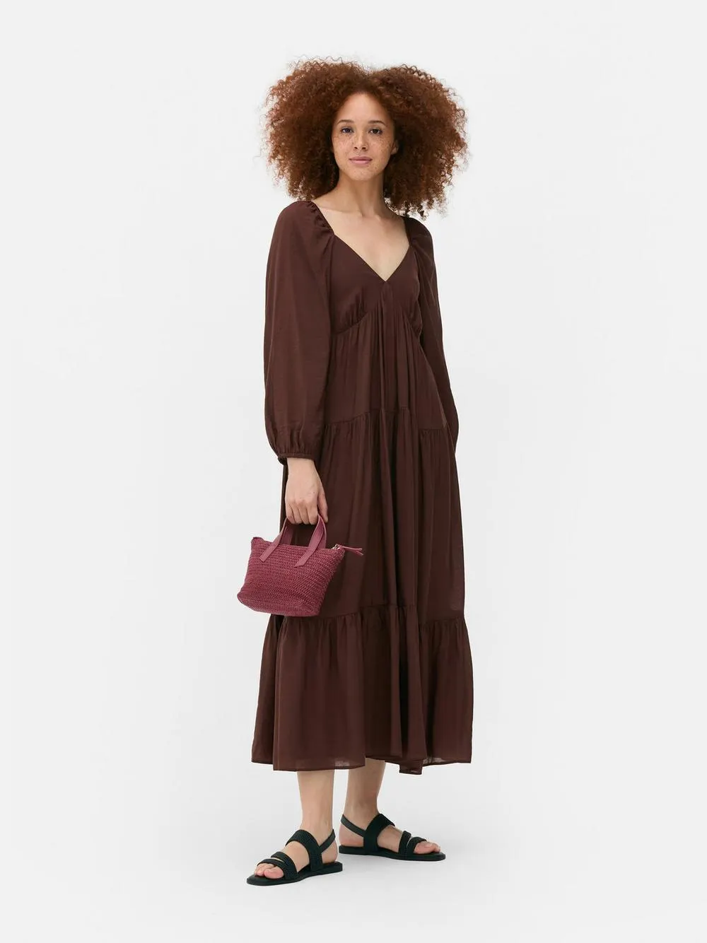 Voile-Maxikleid