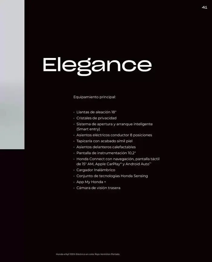 Catálogo de Honda E:Ny1 30 de agosto al 30 de junio 2025 - Página 41