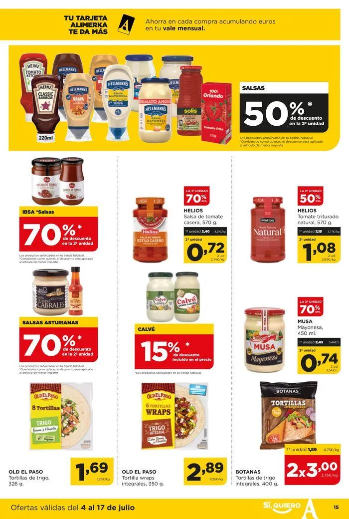 Catálogo de Catálogo Alimerka 4 de julio al 17 de julio 2024 - Página 15