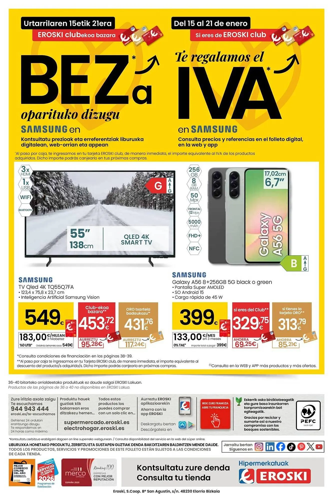 Catálogo de Folleto Eroski 15 de enero al 27 de enero 2026 - Página 40
