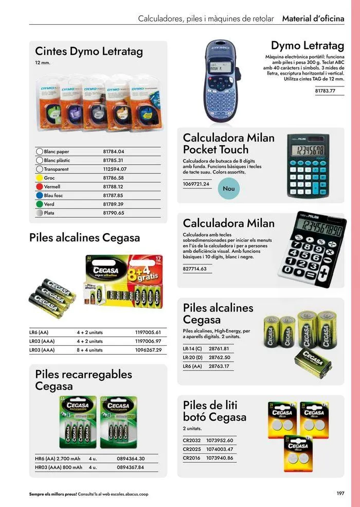 Catálogo de Catàleg Escolar 24-25 Abacus cat 19 de junio al 31 de marzo 2025 - Página 109