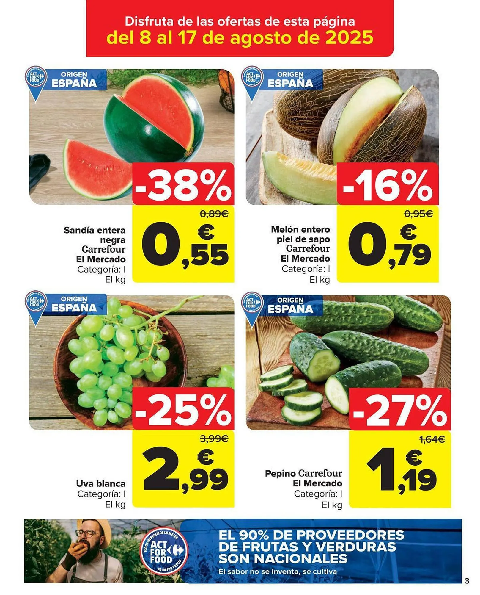 Catálogo de Folleto Carrefour Market 8 de agosto al 26 de agosto 2025 - Página 3