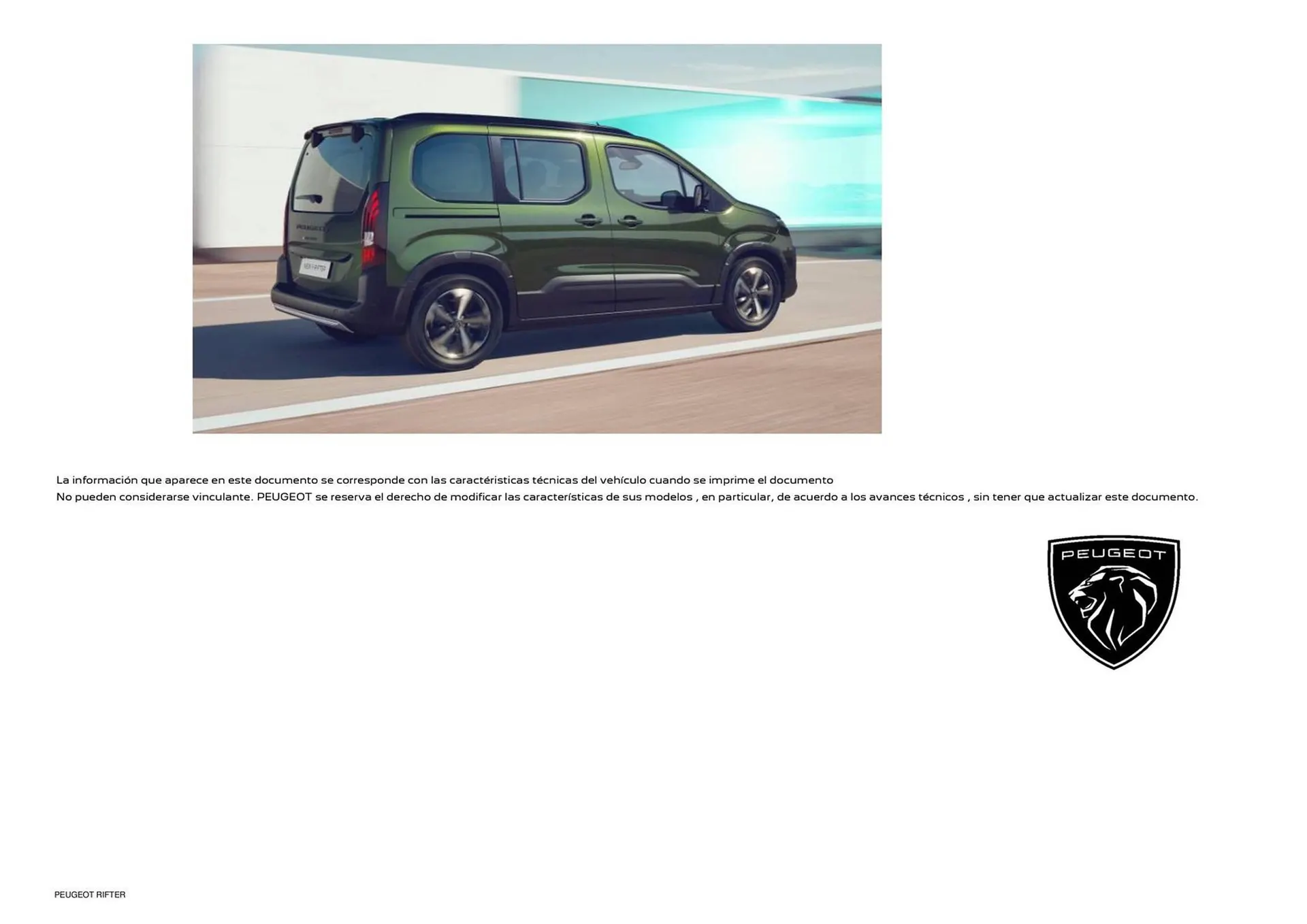 Catálogo de Folleto Peugeot Nuevo Rifter 25 de junio al 25 de junio 2025 - Página 8