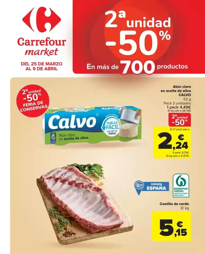Catálogo de 2ªunidad -50% En más de 700productos 25 de marzo al 9 de abril 2025 - Página 1