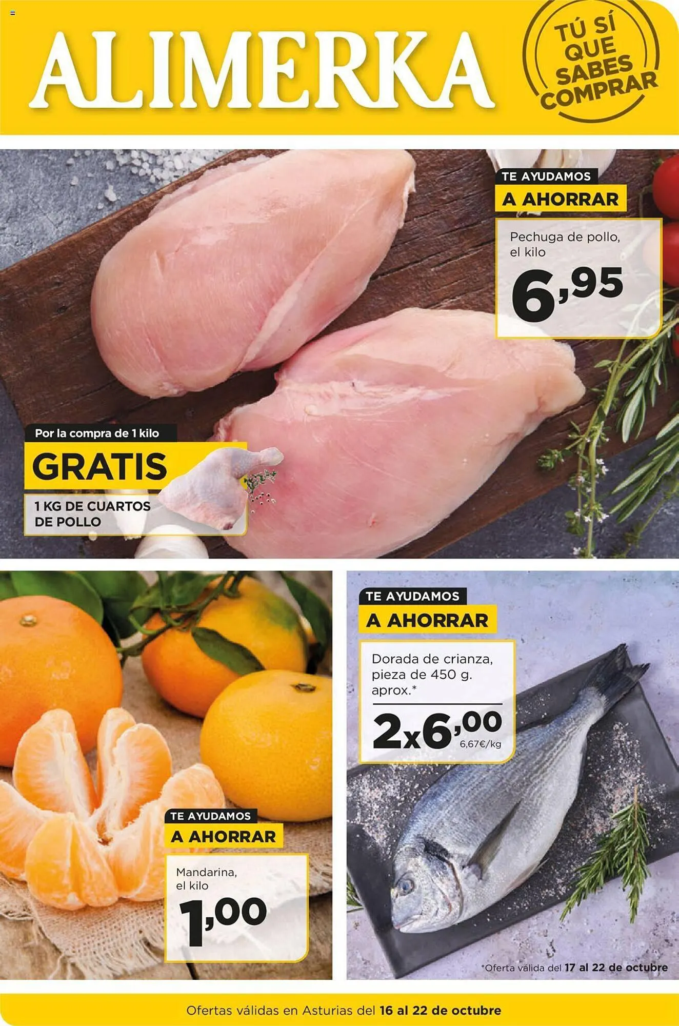 Catálogo de Folleto Alimerka 16 de octubre al 22 de octubre 2023 - Página 1