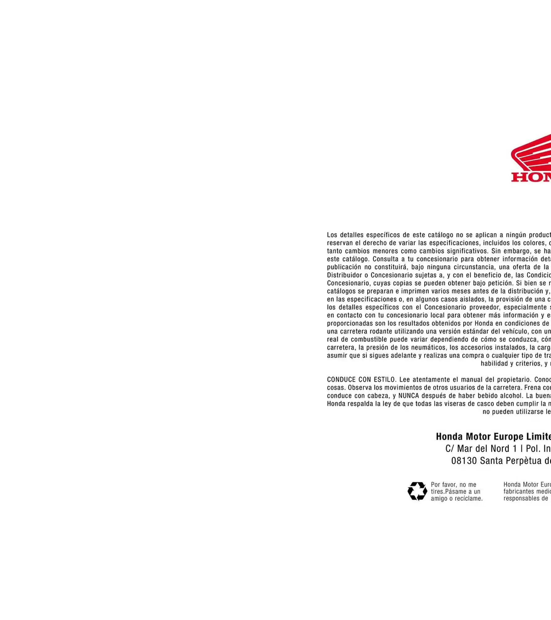 Catálogo de Folleto Honda 14 de mayo al 31 de diciembre 2025 - Página 33