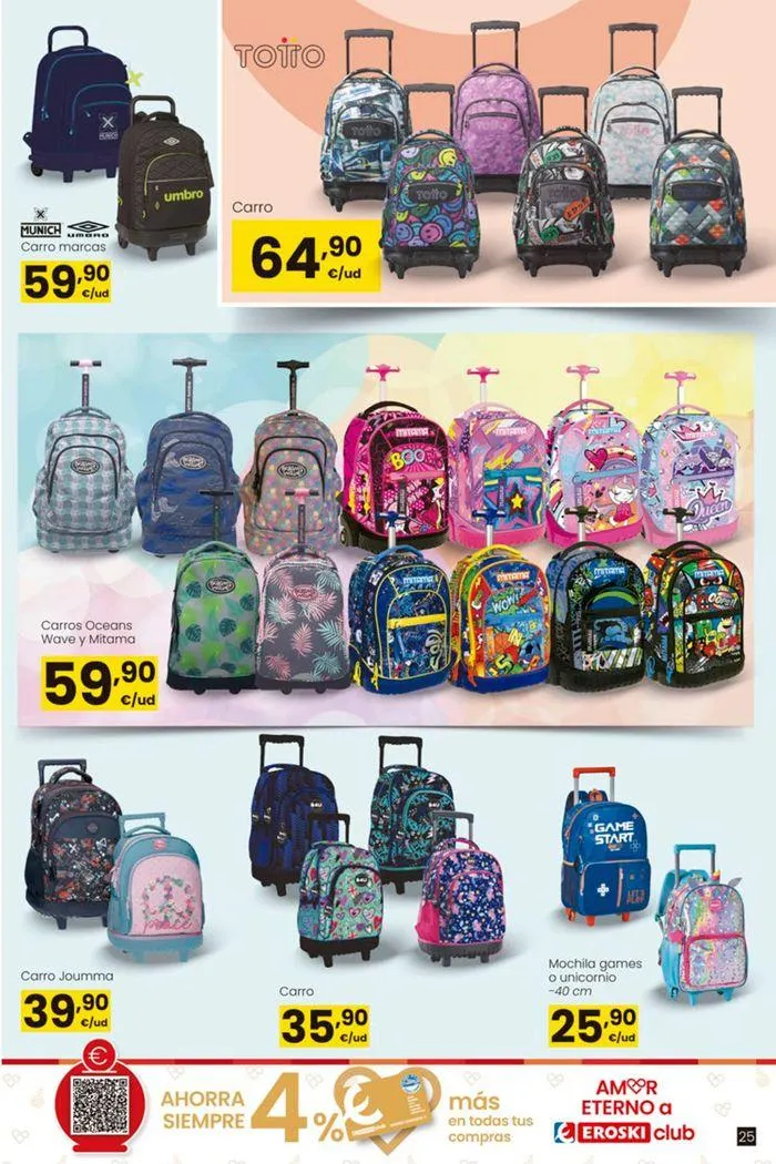 Catálogo de Ofertas Vuelta al Cole EROSKI 22 de agosto al 18 de septiembre 2024 - Página 25