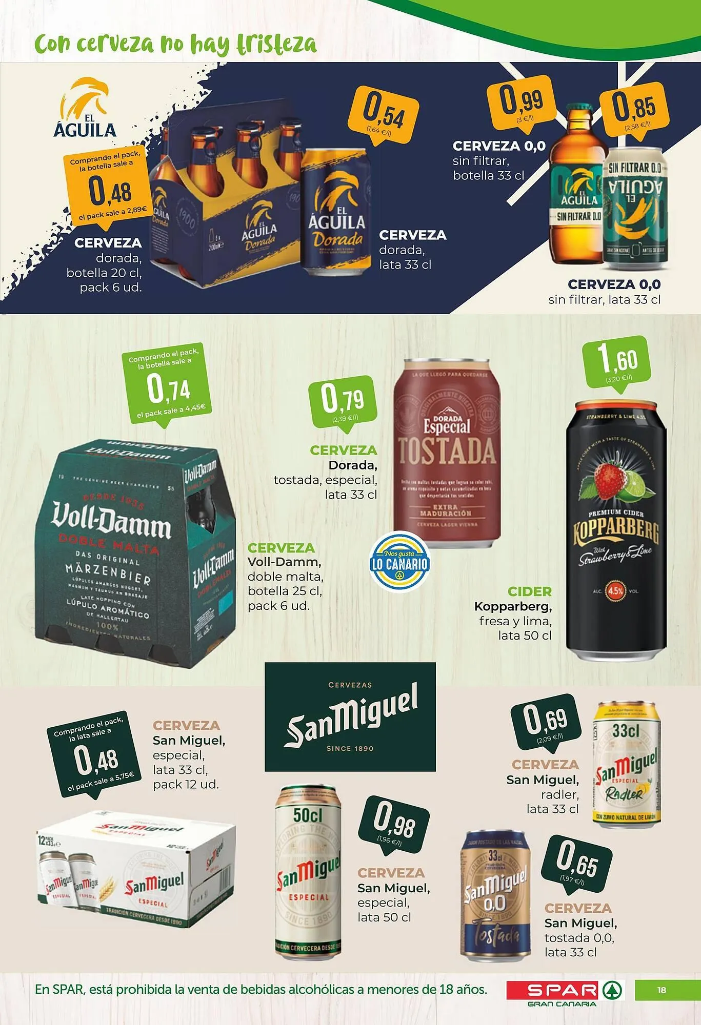 Catálogo de Folleto SPAR Gran Canaria 14 de noviembre al 25 de noviembre 2025 - Página 18