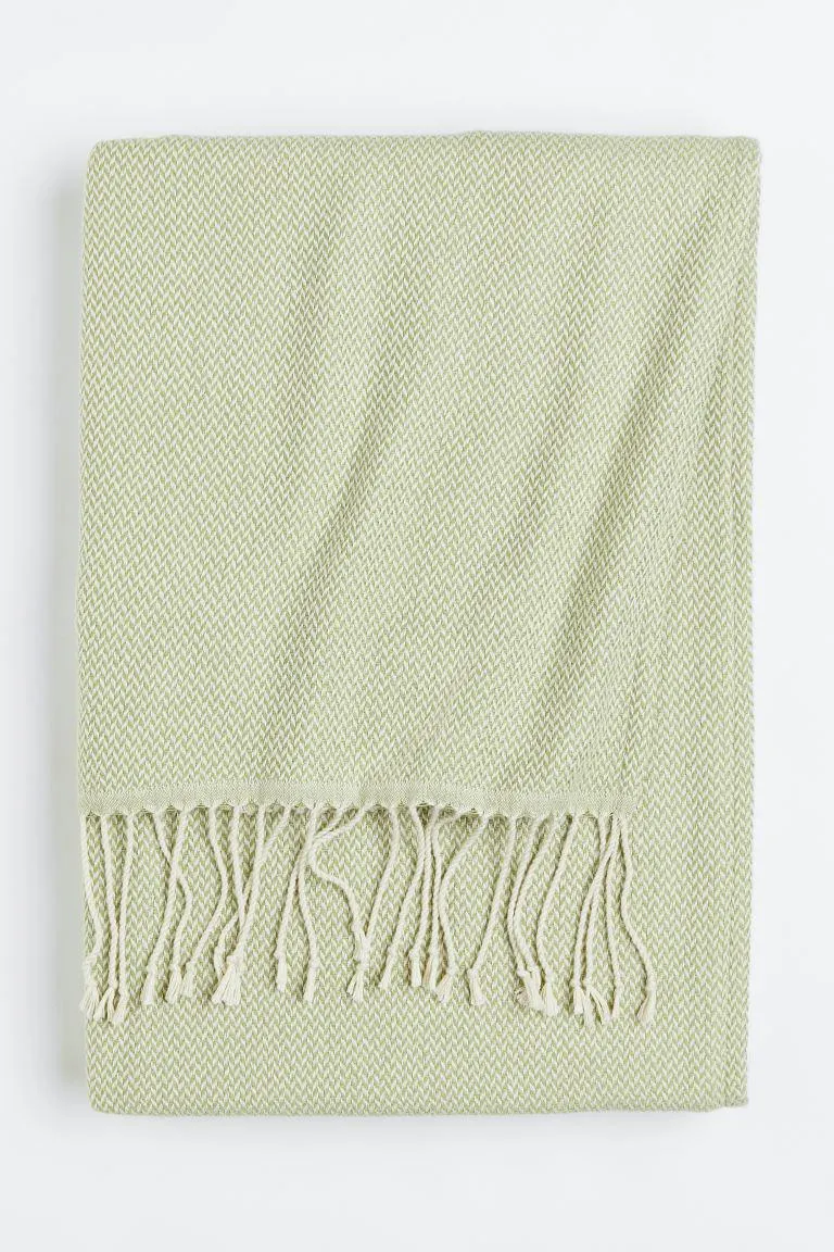 Manta en tejido jacquard