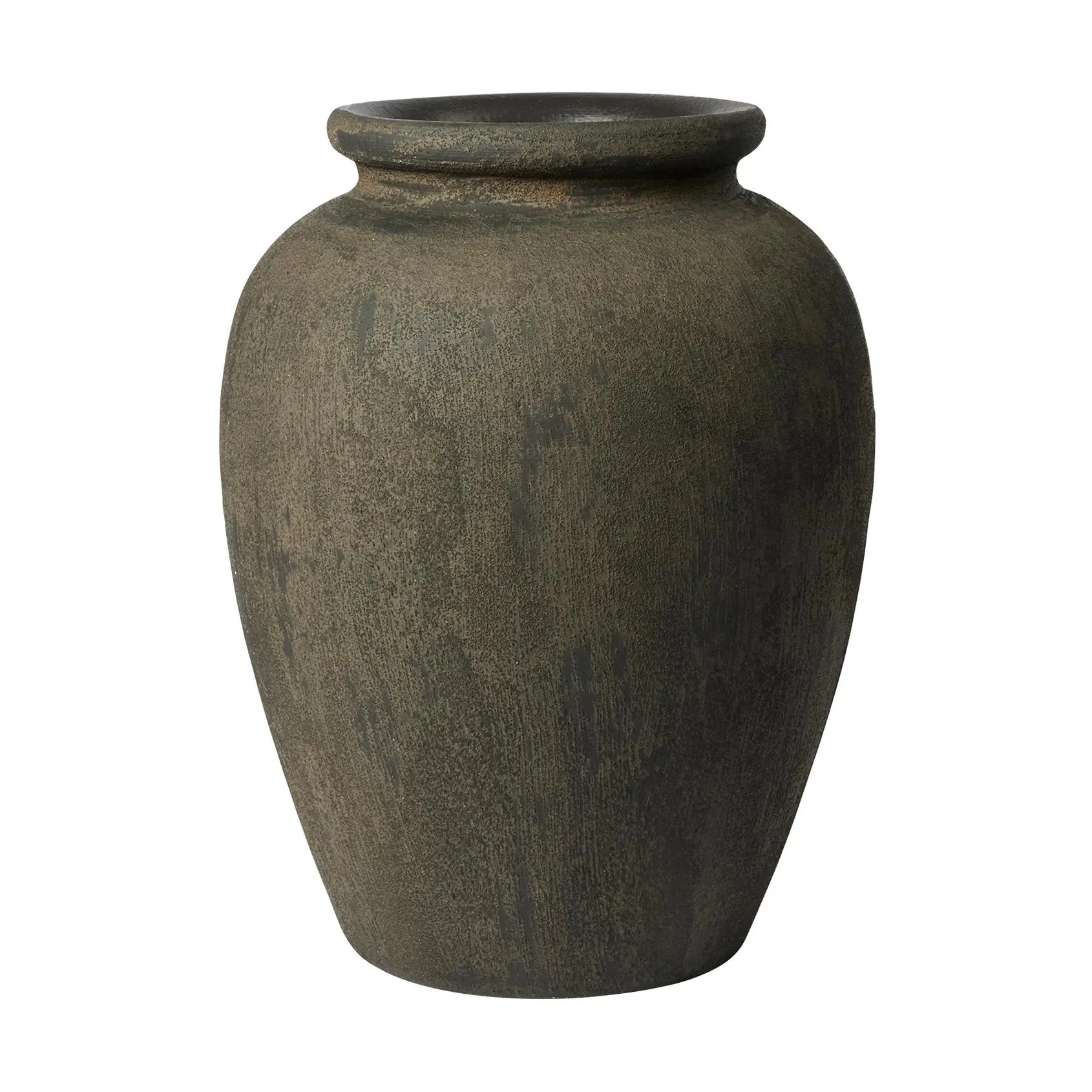 Uma vase Rustic dark brown, 30 cm