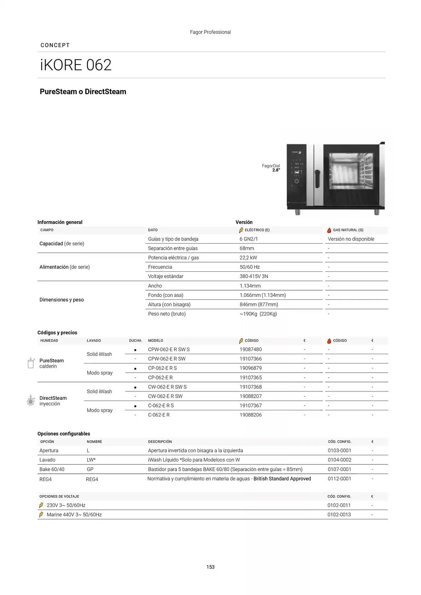 Catálogo de Folleto Fagor 3 de marzo al 1 de enero 2026 - Página 154