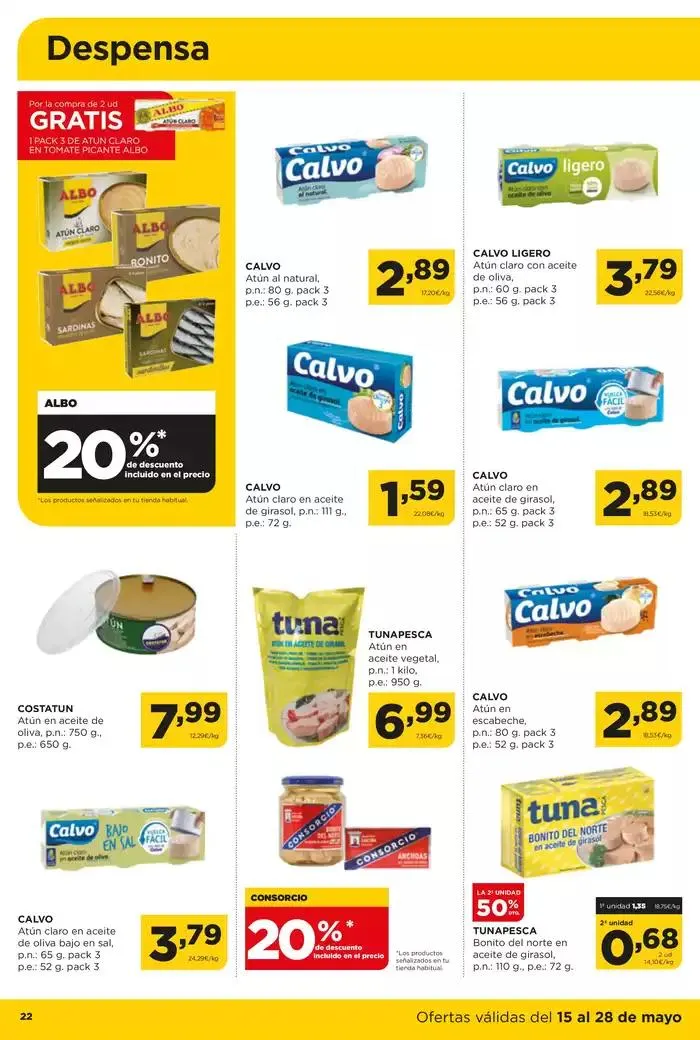 Catálogo de Ofertas válidas en nuetras tiendas físicas de Castilla y León y Galicia del 15 al 28 de mayo 15 de mayo al 28 de mayo 2025 - Página 22