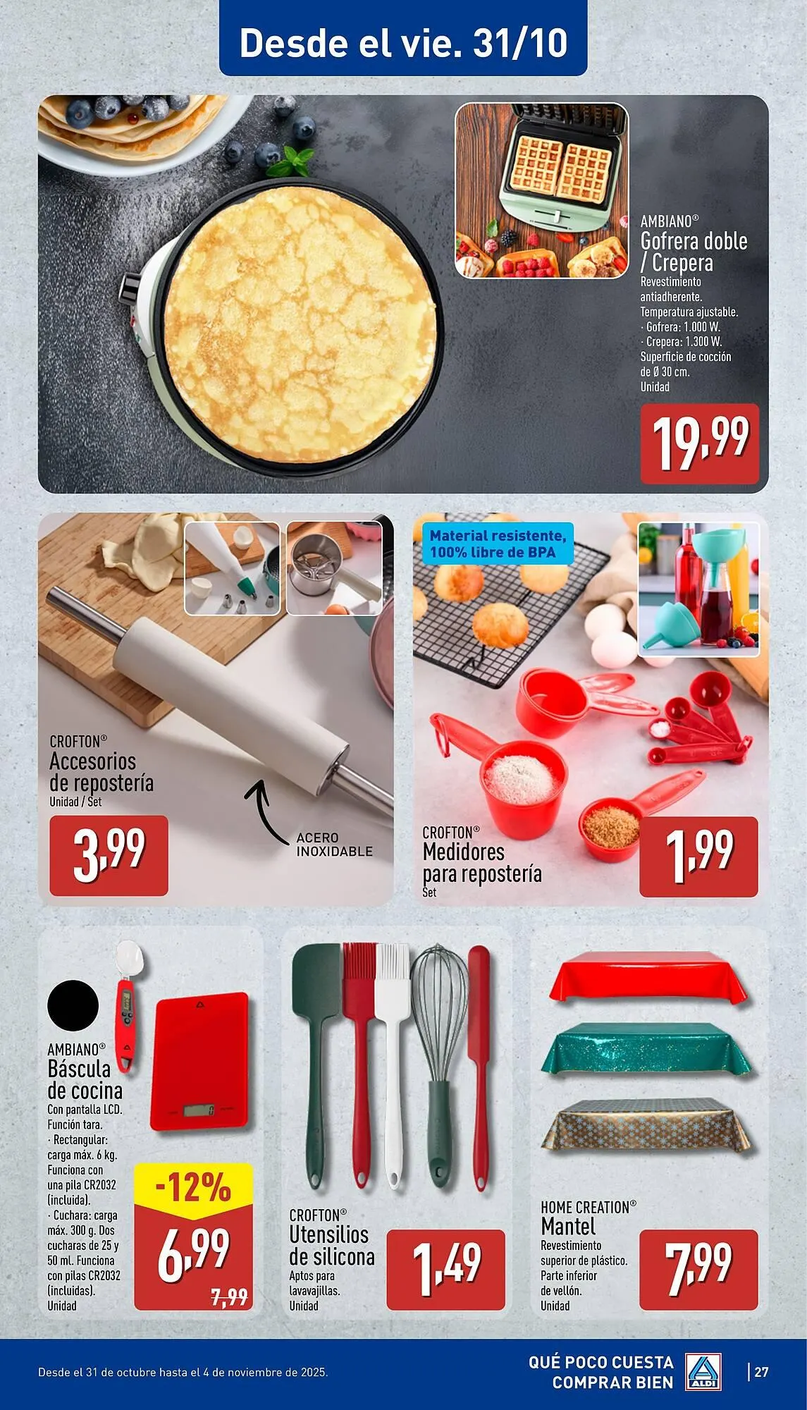 Catálogo de Folleto ALDI 27 de octubre al 2 de noviembre 2025 - Página 27