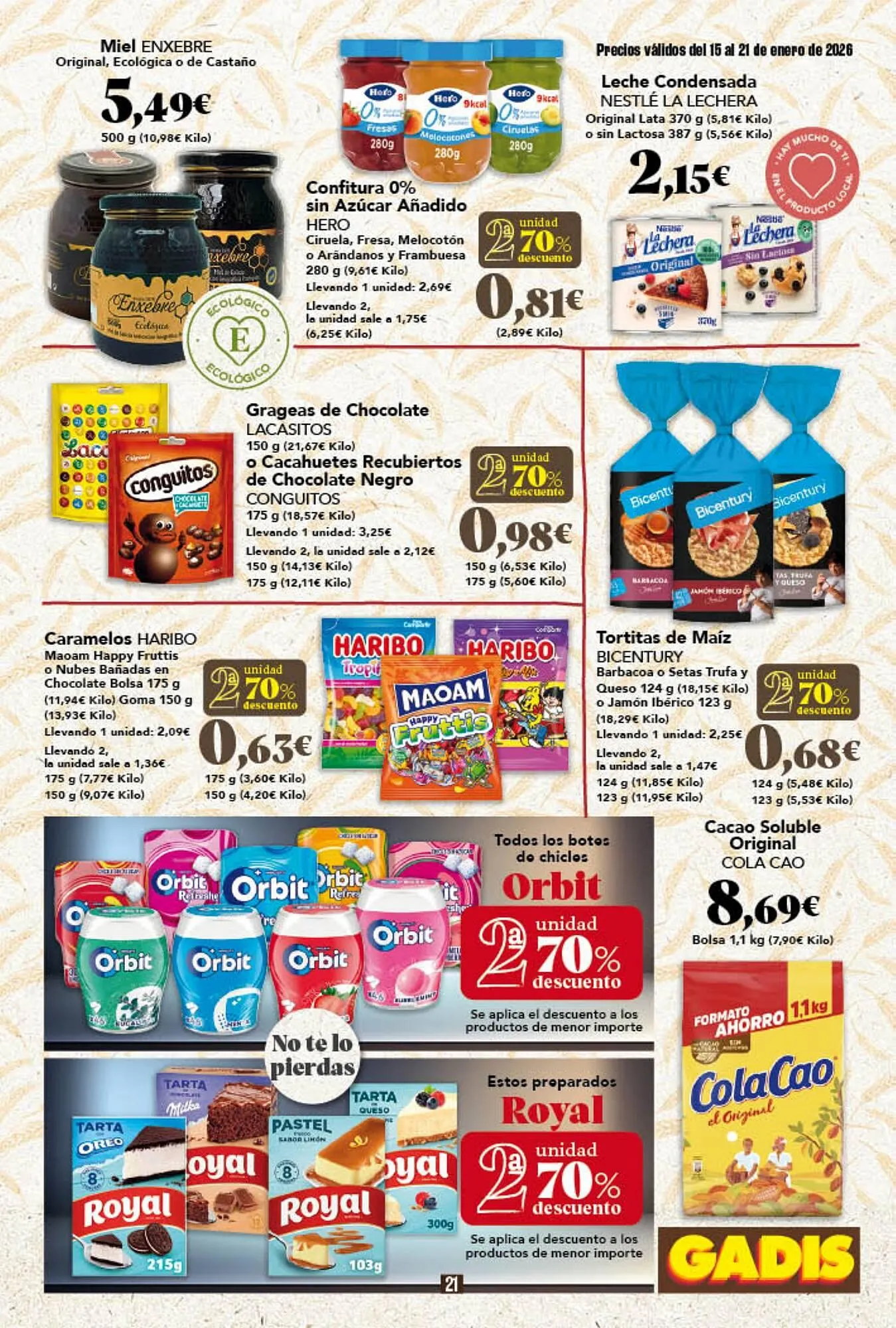 Catálogo de Folleto Gadis 15 de enero al 21 de enero 2026 - Página 21