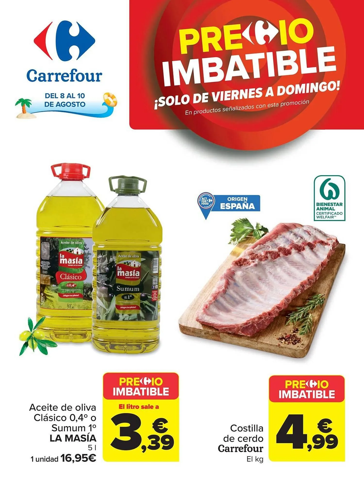 Catálogo de Folleto Carrefour 8 de agosto al 10 de agosto 2025 - Página 1