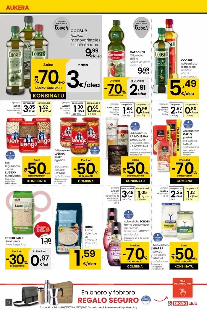Catálogo de 2000 produktu baino gehiago, BETI PREZIO ONEAN EROSKI CENTER 30 de enero al 11 de febrero 2025 - Página 18