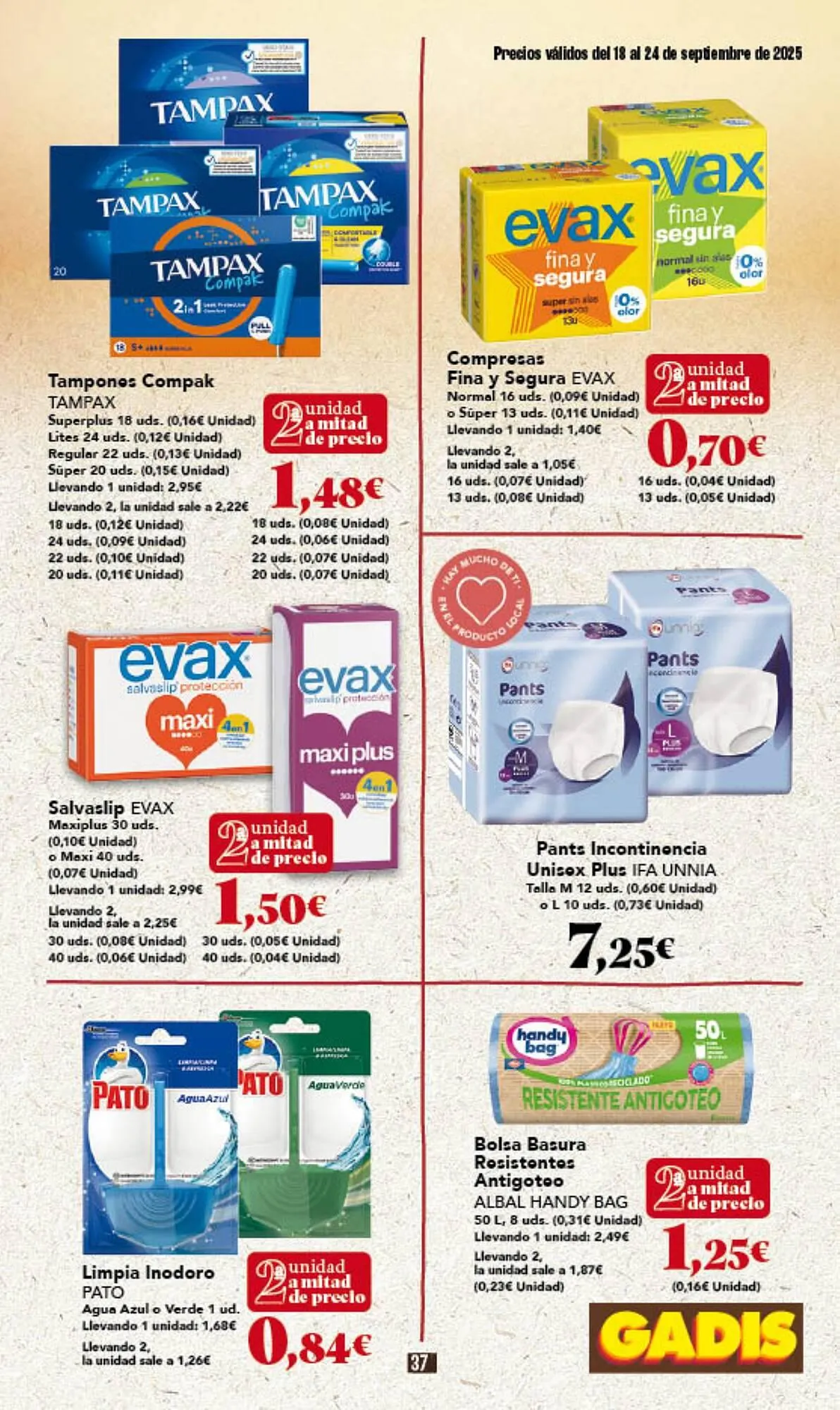 Catálogo de Folleto Gadis 18 de septiembre al 24 de septiembre 2025 - Página 37