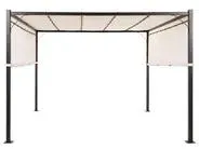 Cenador LED PARGA Metal 310 cm 310 cm Beige